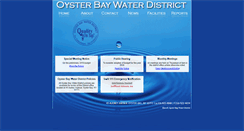 Desktop Screenshot of oysterbaywaterdistrict.com